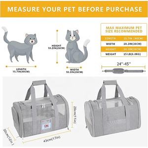 Custom Portable <b>Travel</b> Carrier <b>Bags</b> for Dogs and Cats BSCI Certified Sling <b>Pet</b> <b>Bag</b> Customizable Black/Custom Color Made in China - Product Image 2