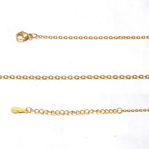 Collier double couche doré avec pendentif lettre B, chaîne ronde en acier inoxydable de 10 mm pour usage quotidien, style européen - Product Image 2