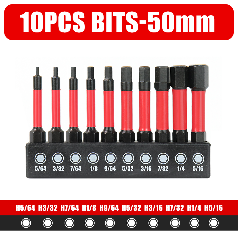 10 piezas de 50 mm (pulgadas)