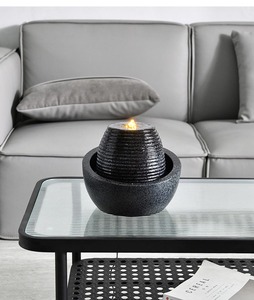 Cascata classica della cascata della fontana da tavolo dell'interno della resina di illuminazione classica per il regalo rilassante della decorazione domestica - Product Image 3