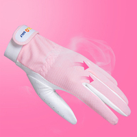 Logo personnalisé rose blanc dames billard Golf Sport demi doigt gants gants de vélo gants de vélo pour les femmes