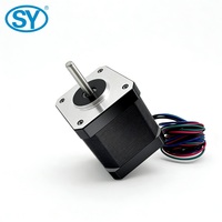 SY 42x42x48mm Haute Précision 1.8 °   Moteur pas à pas hybride Nema 17, 2 phases, 0,59 Nm, 2 A, CC 12 V-24 V, câble 4 fils, arbre de 5 mm, CE ISO