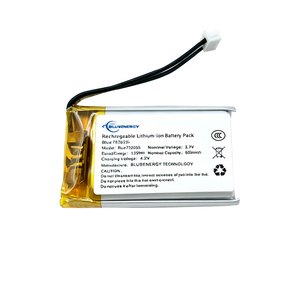 แบตเตอรี่ลิเธียมขายส่ง 752035 ความจุ 500mah 3.7v เซลล์ Li-Ion ชาร์จได้ - Product Image 2