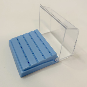 Dental 24-Hole <b>Square</b> Bur Box With Lid Plastic Bur Holder High-Capacity Storage For Home And Commercial Use - Product Image 2