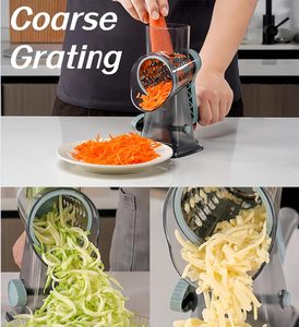 Hot Kitchen <b>Tools</b> & Gadgets <b>Vegetable</b> Cutter Potato Cutter Utensils Multifunctional Rotary Cheese Grater Cooking Use Shredder - Product Image 3