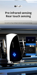 Nuevo Modelo 2026, Soporte para Teléfono de Coche con Luz LED Giratoria de 360 Grados y Carga Rápida de 15W, Compatible con <span class=keywords><strong>iPhone</strong></span> y Teléfonos Inteligentes Samsung - Product Image 2