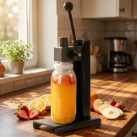 Machine à sceller les boîtes manuelle, scelleuse de boîtes portative pour boîtes en PET et en métal, pour thé à bulles, café, jus, usage domestique et commercial