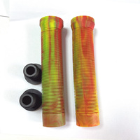 Puños de manillar Huoli de 145mm, venta al por mayor, rojo, amarillo, verde, mezcla de goma suave, deporte extremo, truco, Scooter, agarre Odi para bicicleta Bmx