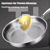 Poêle à induction en titane pour cuisine, poêle à frire en titane non toxique avec couvercle, poêle à frire en titane martelé, sans PFAS/PFOA/PTFE