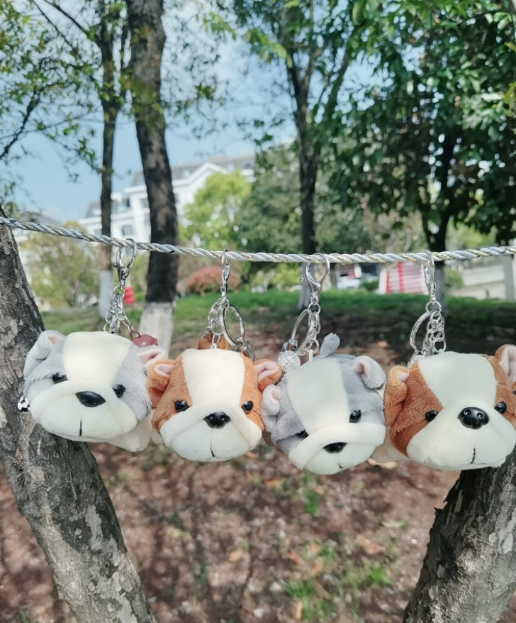 Плюшевая кукла, цепочка для ключей от потери, плетеная веревка, автомобильная табличка для номера телефона, автомобильный брелок для ключей, подвеска для сумки для мужчин и женщин