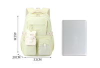 Sacs d'école à la mode de haute qualité pour filles étudiants grande capacité adolescents sacs à dos élégant lycée Nylon sac à dos
