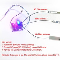 Módulo WiFi LTE con Puerto Ethernet LAN, Router 4G con SIM, Placa con WiFi6 de 2.4G y 300M, Hotspot, Módem Integrado, Firmware, Plug and Play