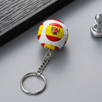 Souvenir de football portable pour supporters : symbole national, ballon, porte-clés léger, décorations de poche, cadeaux promotionnels pour matchs sportifs