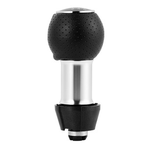 Car Gear <b>Shift</b> <b>Knob</b> 12mm Black Leather 5 Speed For Audi A3 S3 Volkswagen Golf Passat - Product Image 5