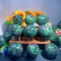 Vente en gros Offre Spéciale Rubis naturel dans Zoisite Sphère Cristal Boule de Quartz Artisanat pour la décoration
