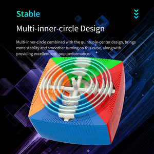 <span class=keywords><strong>Cube</strong></span> magique Moyu 21x21x21, design à cinq centres, jouet éducatif magnétique avec motif d'affichage de l'orthographe, jouet en plastique 3D - Product Image 5