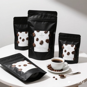 Bolsas de Embalaje de Café Biodegradables con Cierre, Personalizadas con Logotipo, Aptas para Alimentos, Reciclables, Tipo Stand Up Pouch - Product Image 1