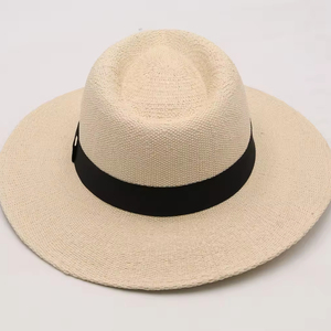 New châu âu mỹ thời trang Máy làm giấy rơm mùa hè Panama <span class=keywords><strong>Hat</strong></span> - Product Image 4