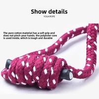 Ensemble d'accessoires de yoga en coton pur, sangle de stretching murale, sangle antidérapante résistante aux charges, essentielle pour le yoga et les étirements