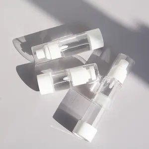 15ml/30ml/50ml havasız pompa şişesi basın kavanoz emülsiyon şişeleri basın losyon plastik kozmetik dağıtıcı vakum konteyner