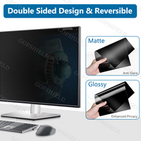 Venta al por Mayor de Fábrica, 24 Pulgadas 180 °   Filtro de Privacidad Magnético para Monitor, Protector de Pantalla Anti-Espía, Anti-Reflejos, Película Bloqueadora de Luz Azul