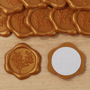 Letter Embossing Stamp Factory Custom logo Colors Size <strong>Simple</strong> Flower Oval Wax <strong>Seals</strong> - Product Image 1
