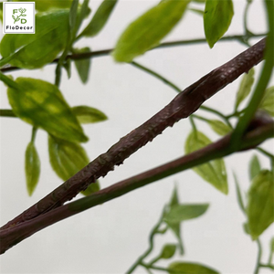 Nandina <span class=keywords><strong>Domestica</strong></span> Artificial deja colgante verde celestial bambú 110cm para decoración de fondo de boda - Product Image 6