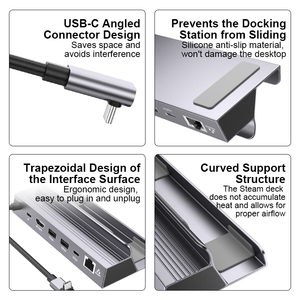 6-портовый док-станция с разъемом Ut-unite, USB-концентратор, PD100w, HDMI2.1, 4 К, 120 Гц, USB 5 Гбит/с, RJ45, 1000 Мбит/с - Product Image 4