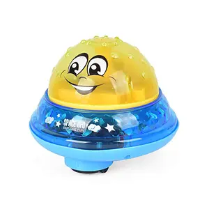 Banyo oyuncakları 2 in 1 banyo çeşme oyuncak sprey su bebek banyo topu elektrikli yağmurlama Toddlers çocuklar su oyunu