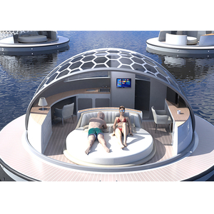 Plataforma Flotante de <span class=keywords><strong>Hotel</strong></span> de lujo con tienda, casas prefabricadas, casas móviles de agua, casa flotante - Product Image 3