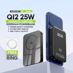 LX25 L 10000mAh พาวเวอร์แบงค์แม่เหล็กไร้สายพร้อมตัวเครื่องอะลูมิเนียมอัลลอยด์ หน้าจอดิจิตอล และเซลล์โคบอลต์แท้ - Product Image 4
