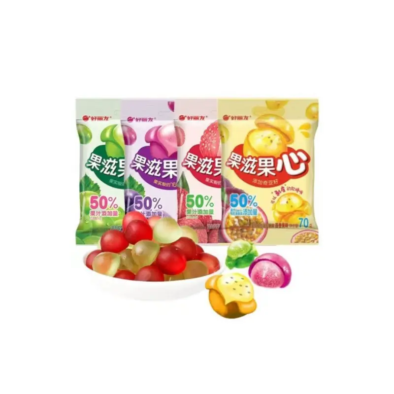 Exotic orion soft Candy juice green purple Flavors soft sweets Sugar candy