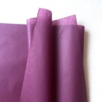 Papier de soie 50*75cm 17gsm pour emballage papier d'emballage rouge foncé