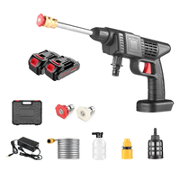 Nettoyeur de Voiture Haute Pression Portable, Pistolet de Lavage sans Fil à Batterie Lithium 12V 24V 48V 96V