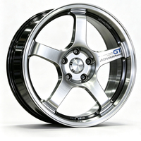 Rines de Aleación Plateados de 15 y 16 Pulgadas, 4x100, 5x100, 5x108, 5x110, 5x112, 5x114.3 para Autos de Pasajeros Honda, Toyota, VW, Audi, Mazda