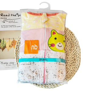 <span class=keywords><strong>Buon</strong></span> prezzo pagliaccetto in cotone per piedi di cotone neonato 3 pz pigiama manica lunga body design misto per bambino - Product Image 2