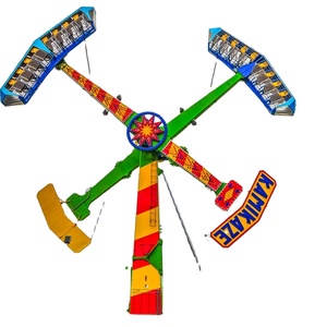 Atracciones de Parque de Diversiones, Juegos Mecánicos Kamikaze para Interiores/Exteriores, Meteor Hammer Skymaster, Diseño de Fibra de Vidrio Resistente, Centros Comerciales - Product Image 1