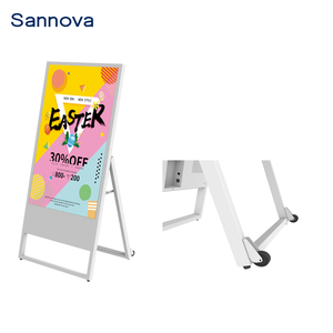 43นิ้ว1000 nits ป้ายดิจิตอลกึ่งตั้งกลางแจ้งแบบพกพาป้ายบางเฉียบเคลื่อนย้ายได้ LCD ตู้โชว์แอนดรอยด์ - Product Image 5