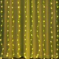 TSINYE Guirlande lumineuse en rotin à feuilles vertes de 2 m avec 20 lumières, éclairage fantaisie pour cour, intérieur, rideau, extérieur, maison