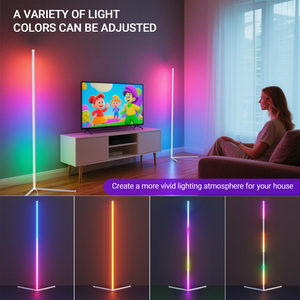 Modern <b>Indoor</b> Home Decor LED RGB Smart Corner Floor IP65 <b>Indoor</b> <b>Lighting</b> with Stand Decorative <b>Lighting</b> - Product Image 3