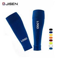 Vente en gros Logo personnalisé Respirant Personnalisé Athlétique Respirant Compression Footless Hommes Football Football Jambe Manches Chaussettes