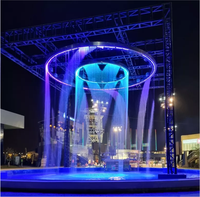 Cortina Digital Personalizada con Cascada, Fuente de Agua Artificial para Decoración de Interiores