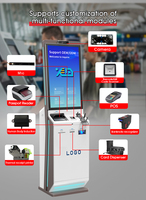 Machine d'émission de cartes, scanner de passeport, lecteur de codes-barres, recycleur de billets, kiosque d'enregistrement hôtelier avec SDK pour le libre-service