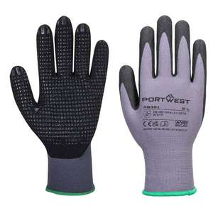 PORTWEST - AB351G8RXL DermiFlex Plus Essential Glove, Gris/Noir (12 pièces) -GANTS EAN 5036146019274 - Product Image 1