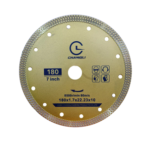 Lames de scie industrielles professionnelles en <span class=keywords><strong>diamant</strong></span> ultra-minces X Mesh Turbo Sharp OEM 105/115/<span class=keywords><strong>125</strong></span>/180 mm pour la découpe de carreaux en céramique et en porcelaine - Product Image 2