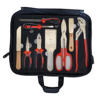 Ensemble d'outils anti-étincelles en cuivre béryllium X-spark 16 pièces, kit d'outils manuels antidéflagrants pour l'industrie pétrolière, gazière et chimique