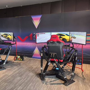 Гоночное кресло-симулятор 5060Ti 5070Ti из стекловолокна с тремя экранами для VR-гонок, для домашнего, коммерческого, аэропортового и школьного использования - Product Image 6