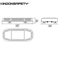 Nuevas luces LED de advertencia de seguridad de emergencia para camión, techo de coche, minibar estroboscópico, 2017