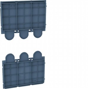 Piastre di Isolamento Posteriori Hager per Hyw021h H3 X630 H3+ P630, Larghezza 8,5 cm, Altezza 13 cm, Profondità 17,5 cm - Product Image 1