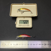 50mm 5.2G appât dur en plastique flux méné 15 couleurs Mini leurre pour brème et carpe crucienne pour rivière et lac matériel de pêche